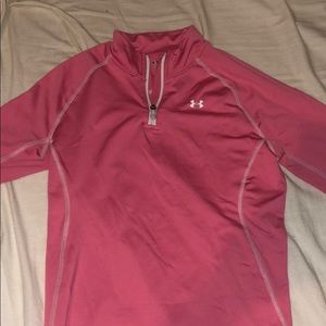 under armor 3/4 zip long sleeve shirt